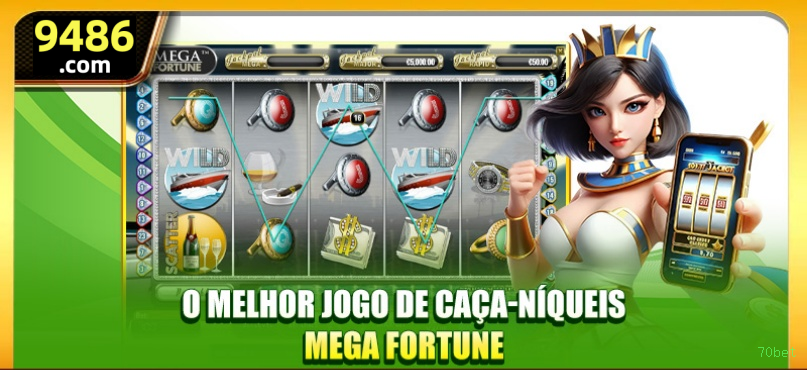 Imagem promocional do aplicativo mobile da 70bet