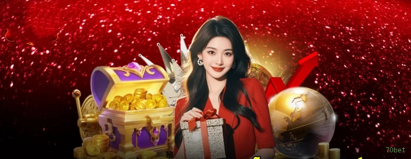 Imagem promocional do login da 70bet